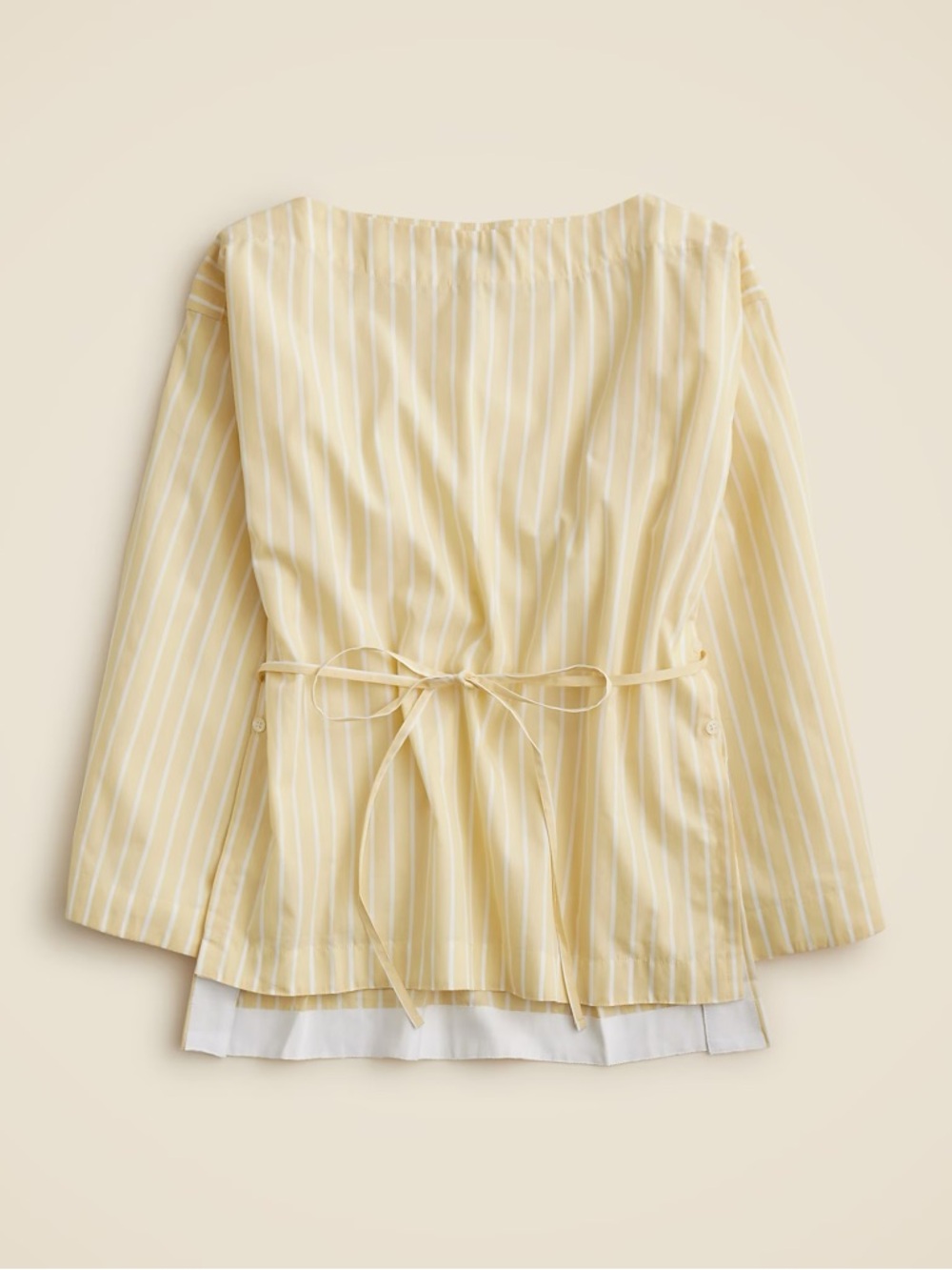 J Crew striped poplin top NWT